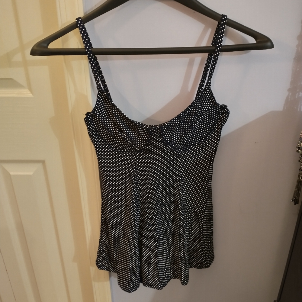 Black Polka dot swim suit